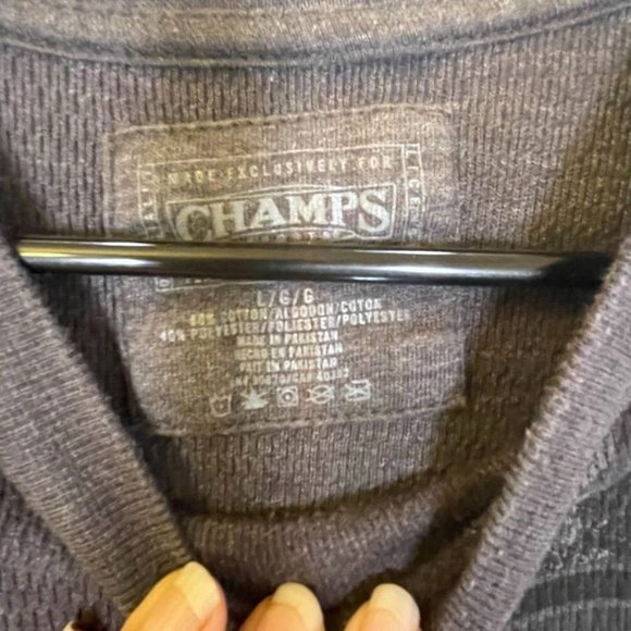 Champs LSU Long Sleeve Thermal Shirt Adult Size L - Picture 3 of 5